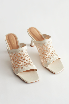 Crochet Heeled Mule Sandals, £69 (were £125) | & Other Stories