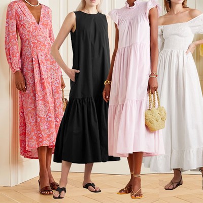 Polo Ralph Lauren Tiered Cotton Shirtdress - Maxi dresses - Boozt