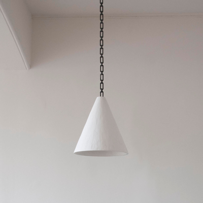 Plaster Cone Hanging Light  from Rose Uniacke