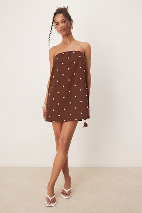 Bandeau Trapeze Mini Dress from ASOS DESIGN