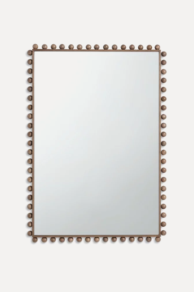 Bobbin Rectangular Wood Frame Wall Mirror from John Lewis