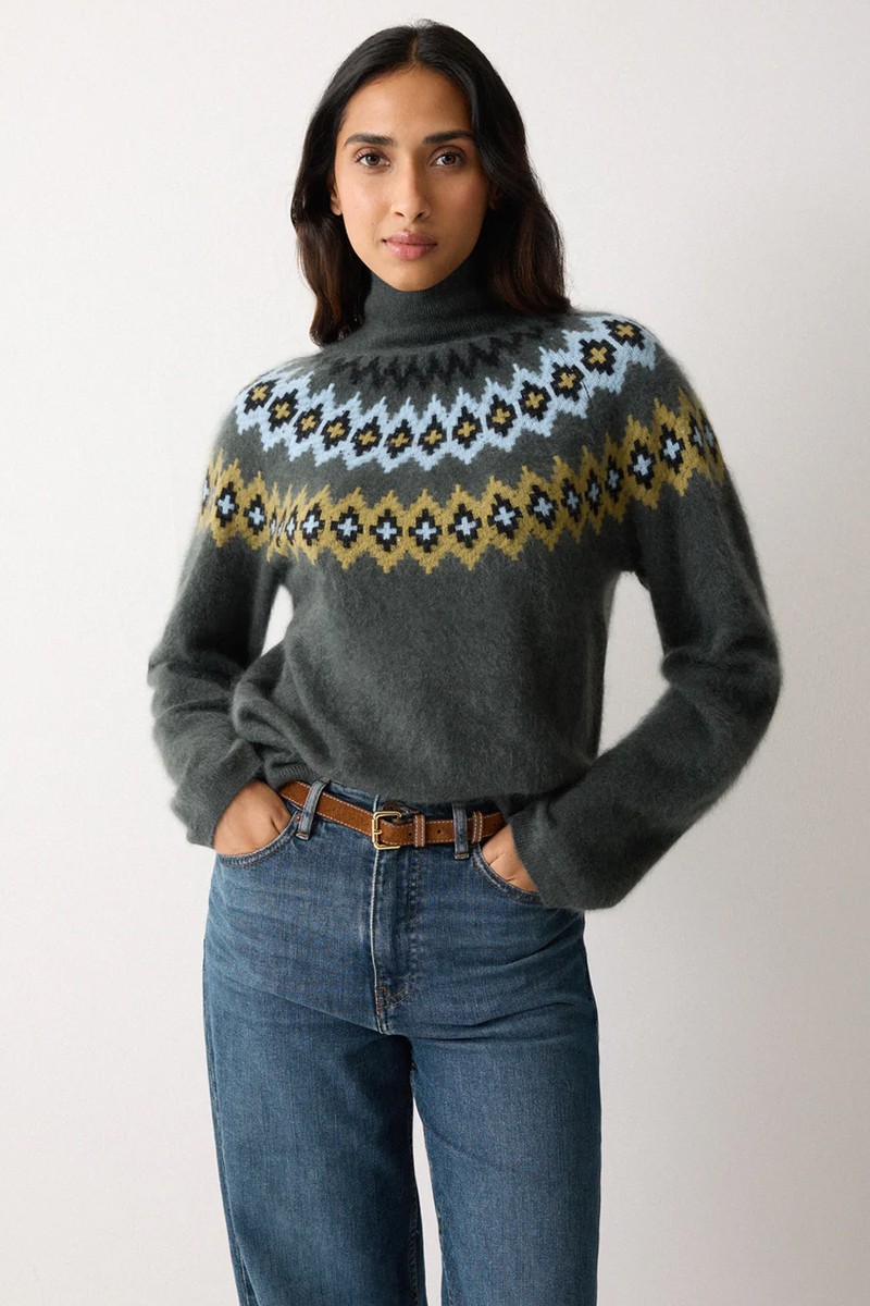 Halo Cashmere Fairisle Jumper