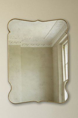 Countess Brass Small Rectangular Mirror from Julian Chichester