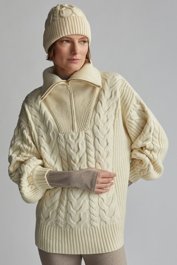 Daria Half Zip Cable Knit