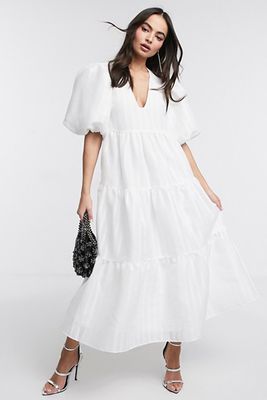 Tiered Midi Smock Dress from Asos Edition