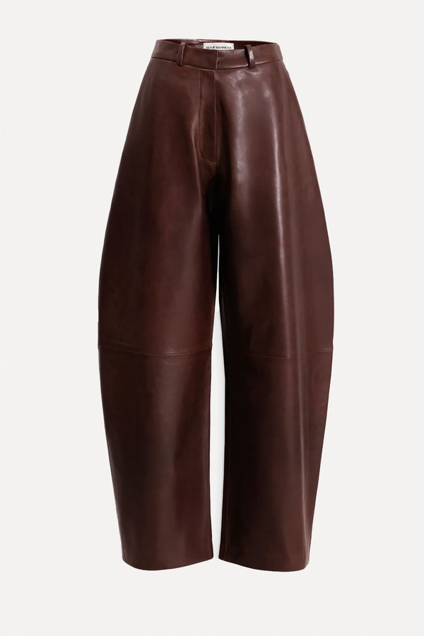 Barrel Softly Sculpted Leather Pants