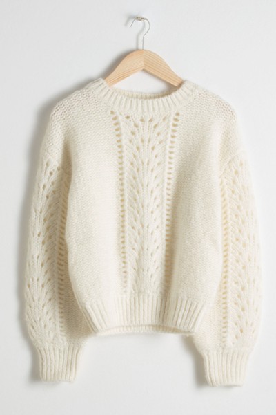 Eyelet Knit Sweater from & Other Stories