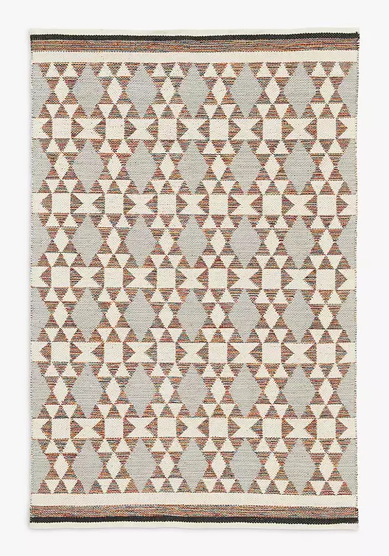 Chindi Geometric Kelim Rug from John Lewis & Partners