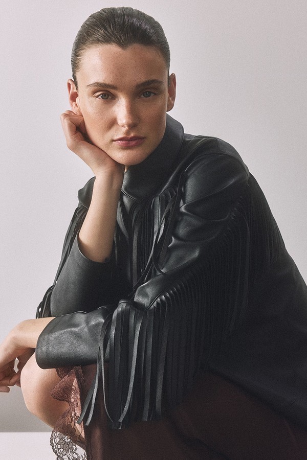 Jacket With Fringes from Reserved