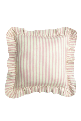 Blush Candy Stripe Cushion Cover from Amuse La Bouche
