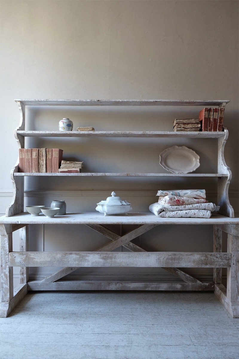 19th C. French Painted Shelves from Maison Artefact