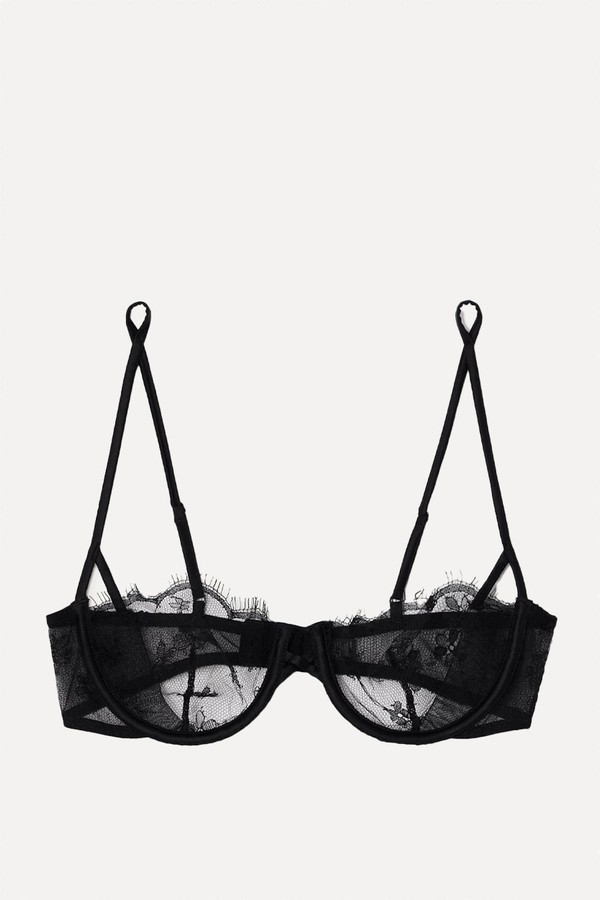 Lace Underwired Soft-Cup Balconette Bra from KIKI DE MONTPARNASSE