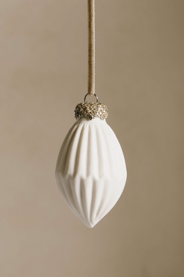 Ceramic Drop Bauble from The White Company