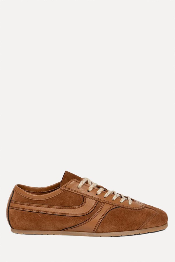 Dustin Panelled Suede Sneakers from Dries Van Noten