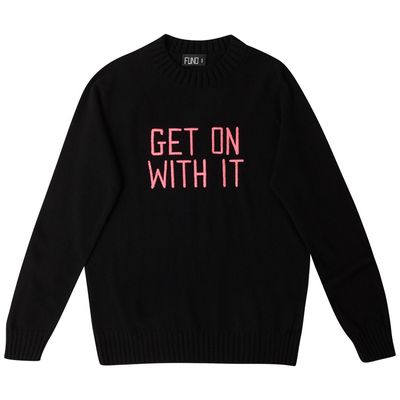 Bespoke Embroidered Get On With It Jumper