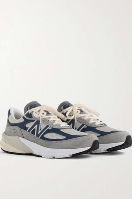 990v6 Leather-Trimmed Mesh and Suede Sneakers from New Balance