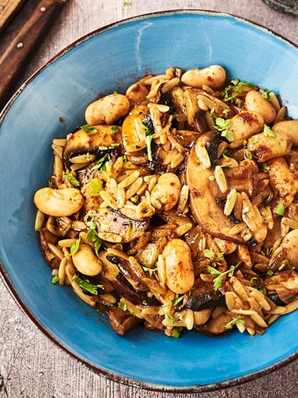 Mushroom & Butter Bean Orzo