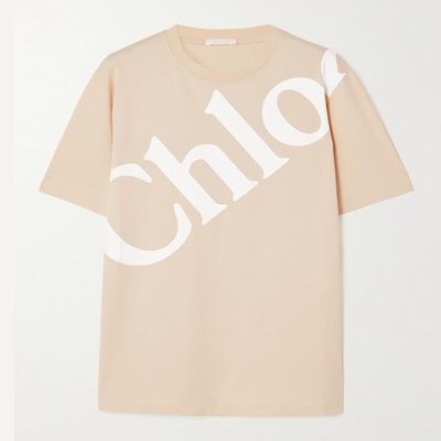 Printed Cotton Jersey T-Shirt from Chloé
