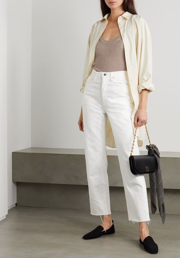Ribbed Silk Cashmere Blend Tank from Totême