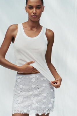 Sequinned Miniskirt from Zara