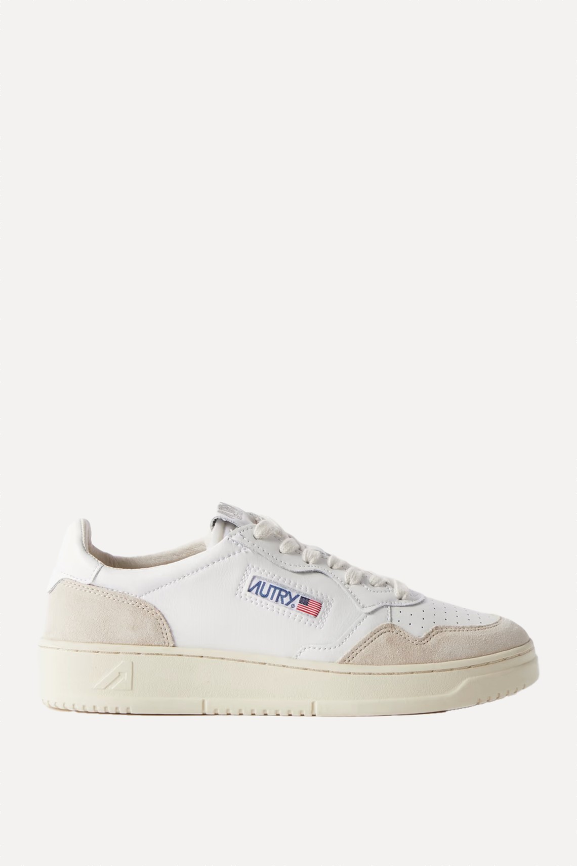 Medalist Two-Tone Suede-Trimmed Leather Sneakers from AUTRY