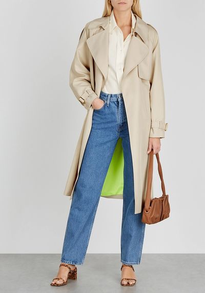 Adrien Taupe Twill Trench Coat, £600 | Alice + Olivia