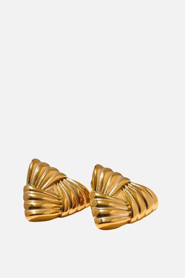 Jackie Gold Earrings from Raffinee