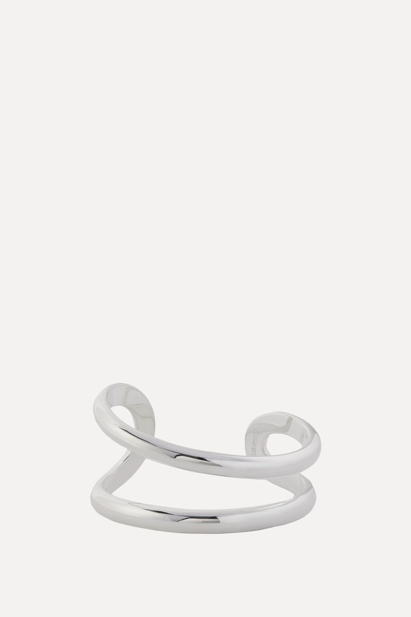 The Maggie Silver-Tone Bangle from Lié Studio
