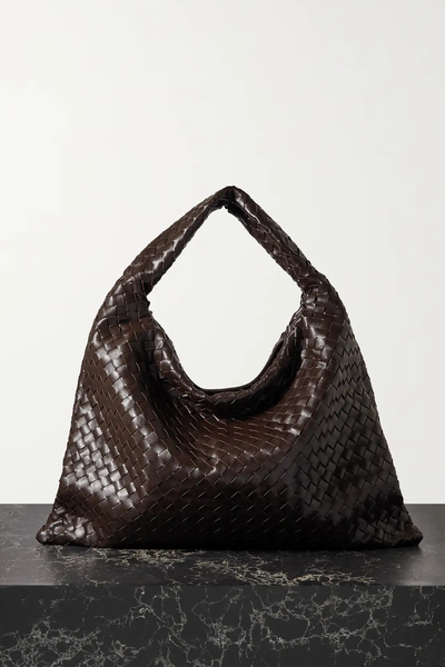 Hop Large Intrecciato Leather Tote from Bottega Veneta