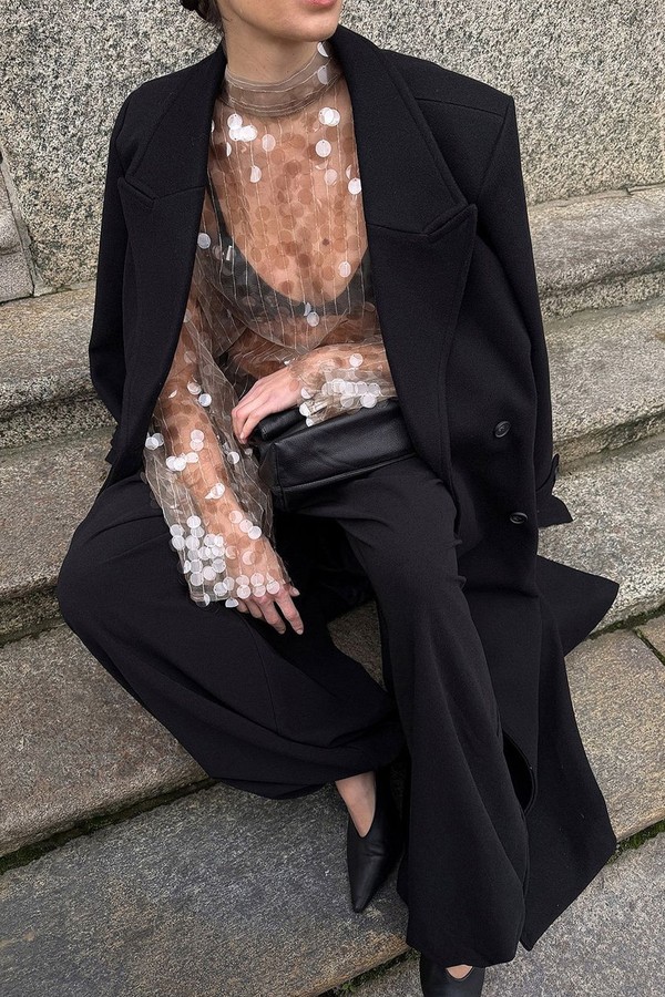 High Neck Sequin Top from NA-KD