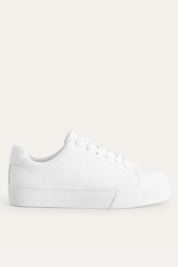 Leather Flatform Trainers