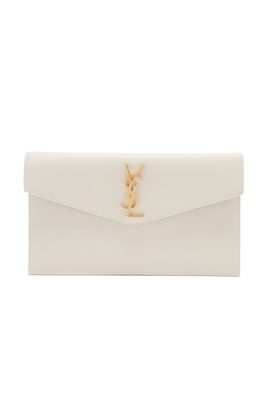 Uptown Leather Clutch from Saint Laurent