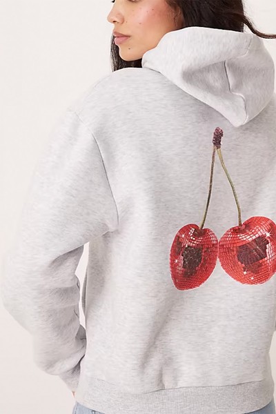 Cherry Graphic Oversized Hoodie from ASOS