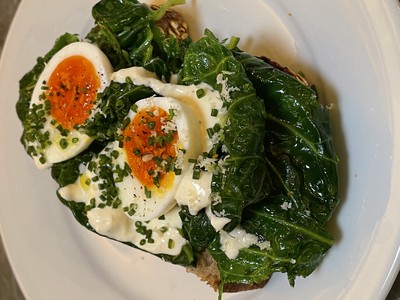 Soft Boiled Egg On Porridge Sourdough