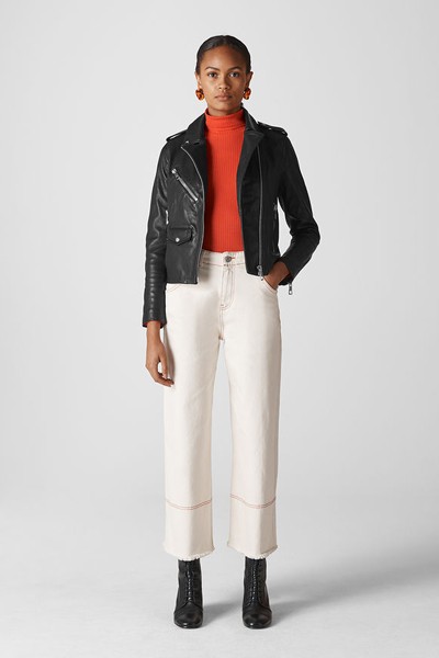 Agnes Pocket Leather Jacket