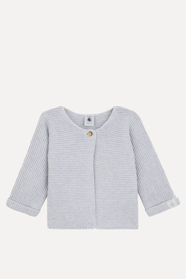 Organic Cotton Knitted Cardigan  from Petit Bateau 