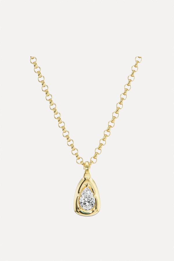 1.24ct Pear Nebula Pendant