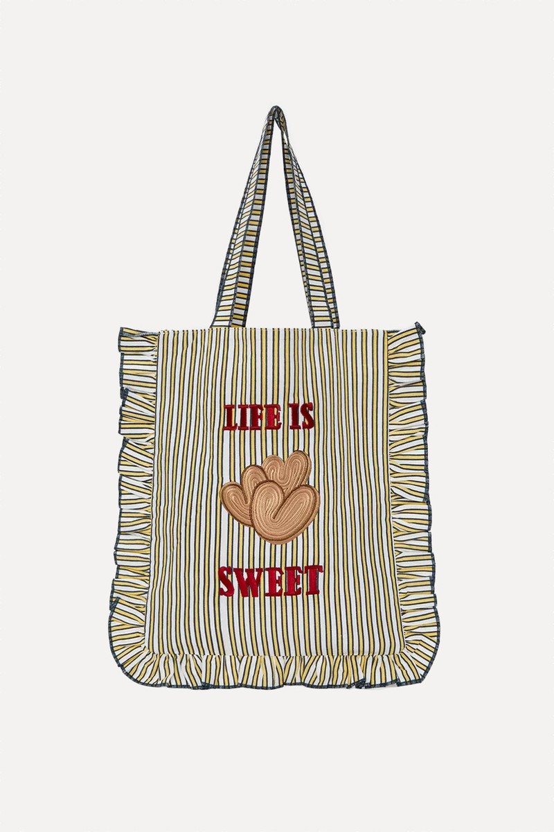 Striped Heart Shopper Bag  from Pull & Bear