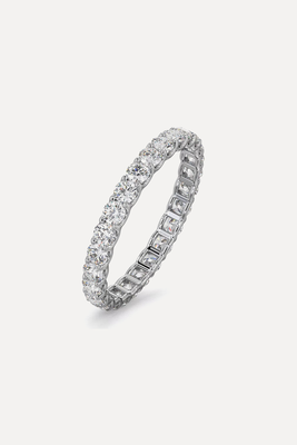 Chloe Lab Diamond Eternity Ring 18K White Gold