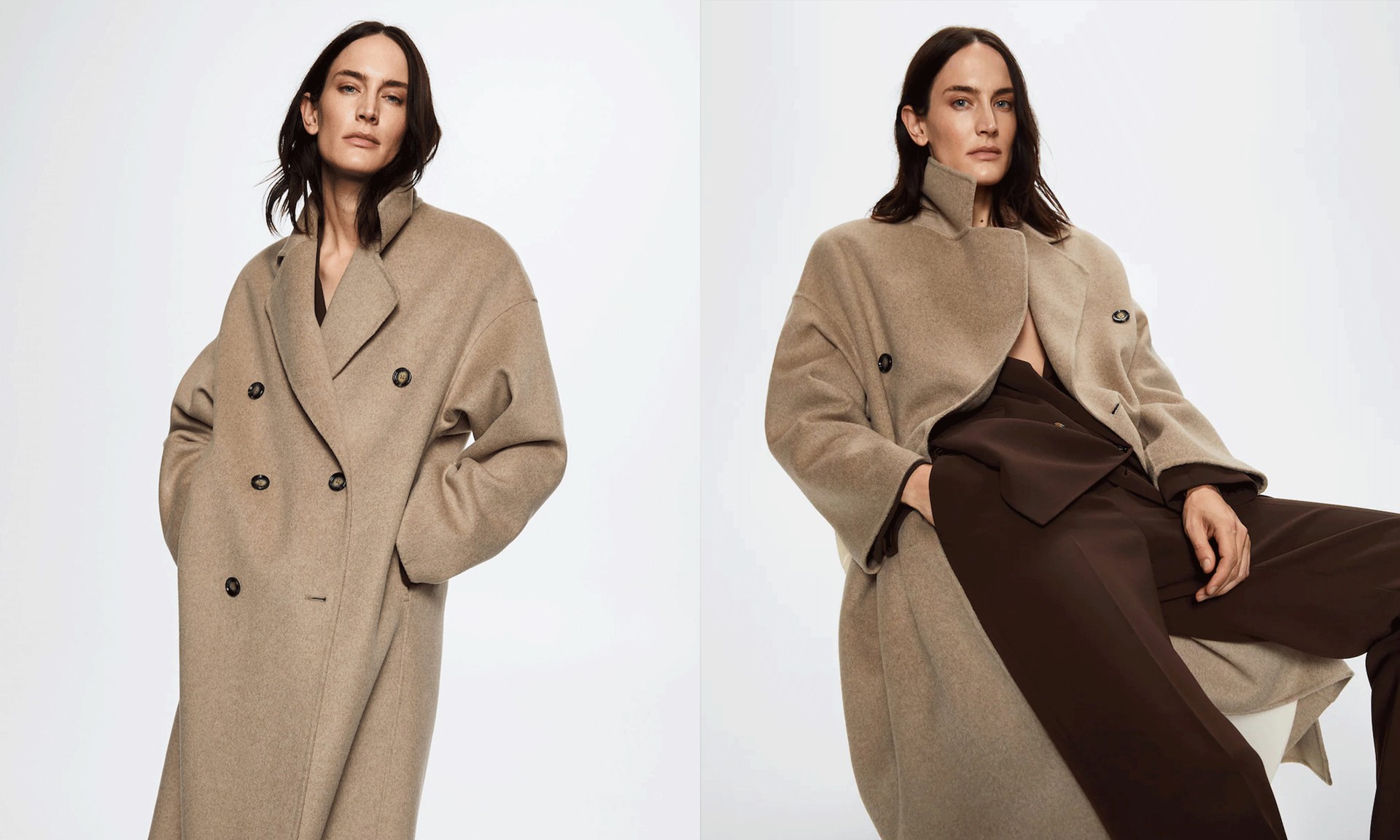 Handmade Oversized Wool Coat, £139.99