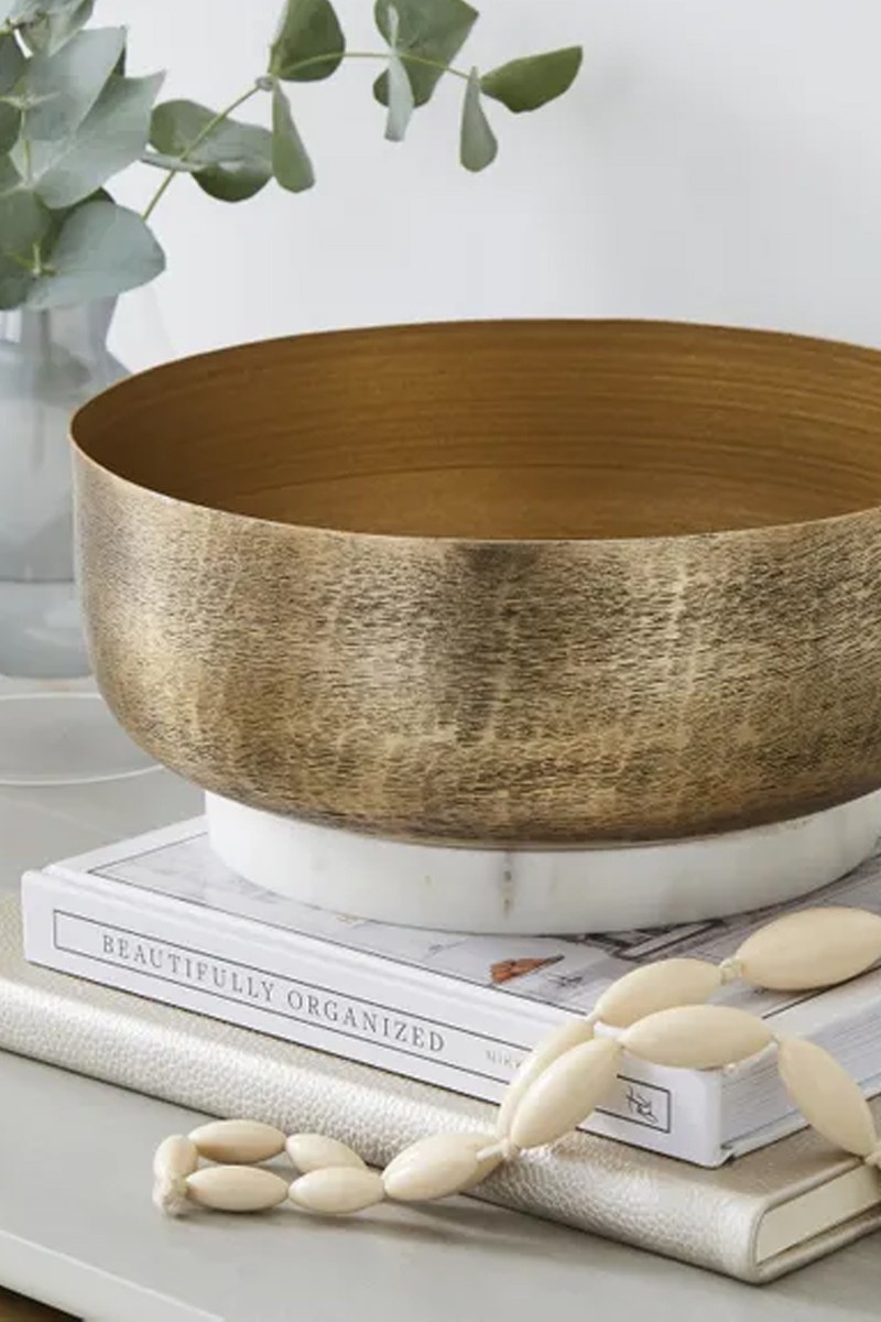 Metal Marble Bowl