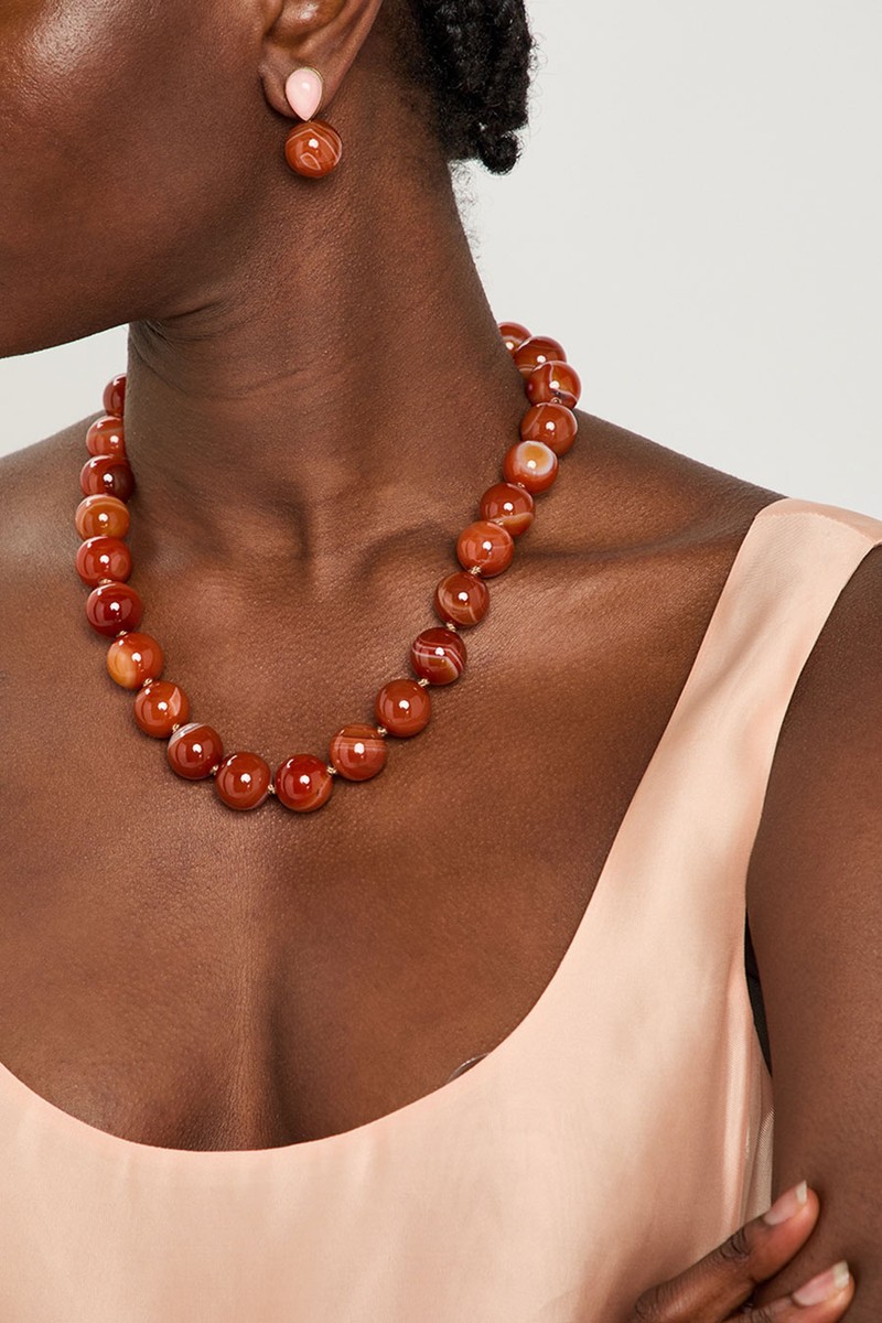 Louisa Beaded 18kt Gold-Plated Necklace from JENNIFER BEHR 