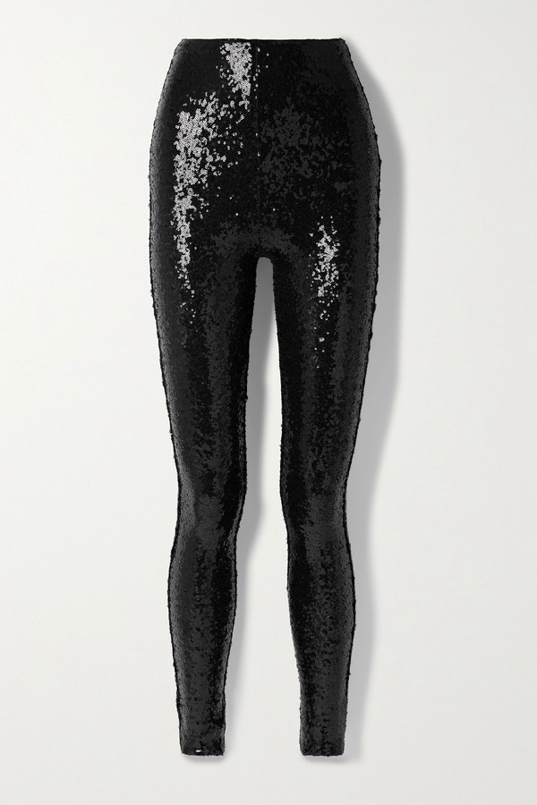 Sequined Stretch-Jersey Leggings from Commando