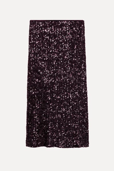 Sequin Midi Skirt from Mango