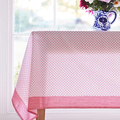 Bougainvillea Hand-Printed Tablecloth from Sophie Conran