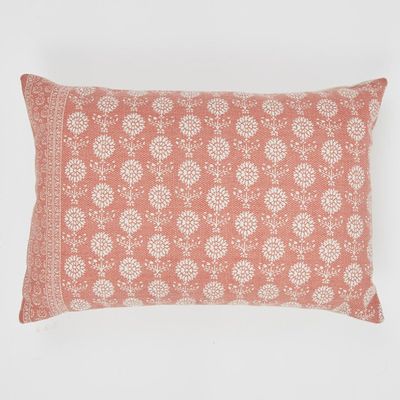 Jaipur Marigold Coral Cushion from Weaver Green