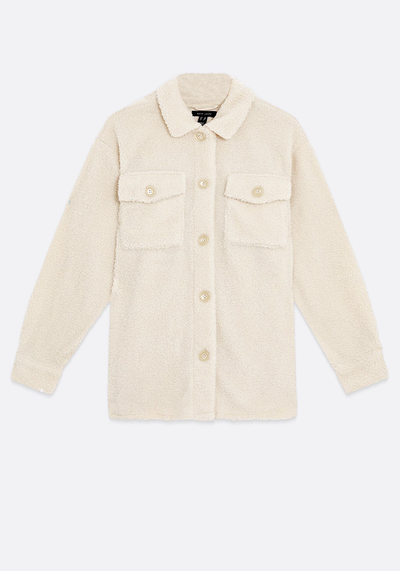 Teddy Pocket Front Shacket