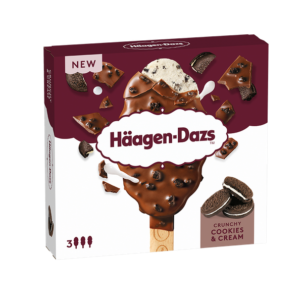 Crunchy Cookies & Cream Stick Bars from Häagen-Dazs