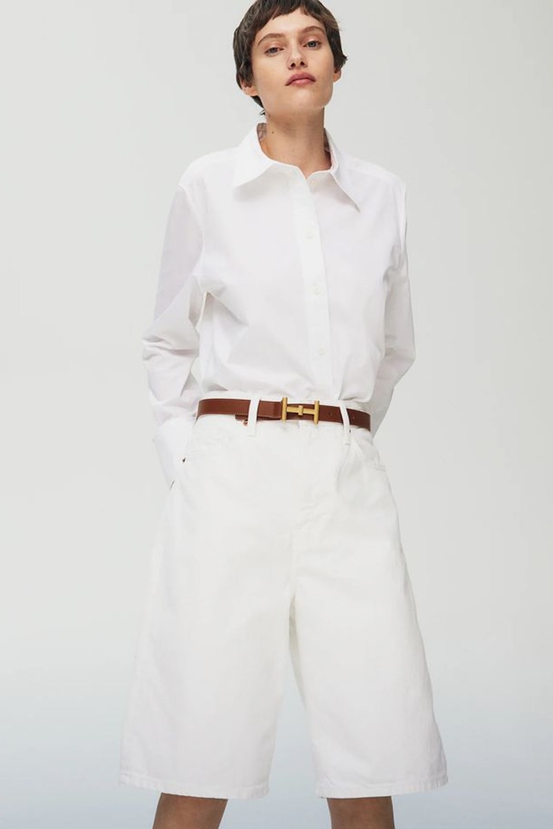Bermuda Baggy High Denim Shorts from H&M