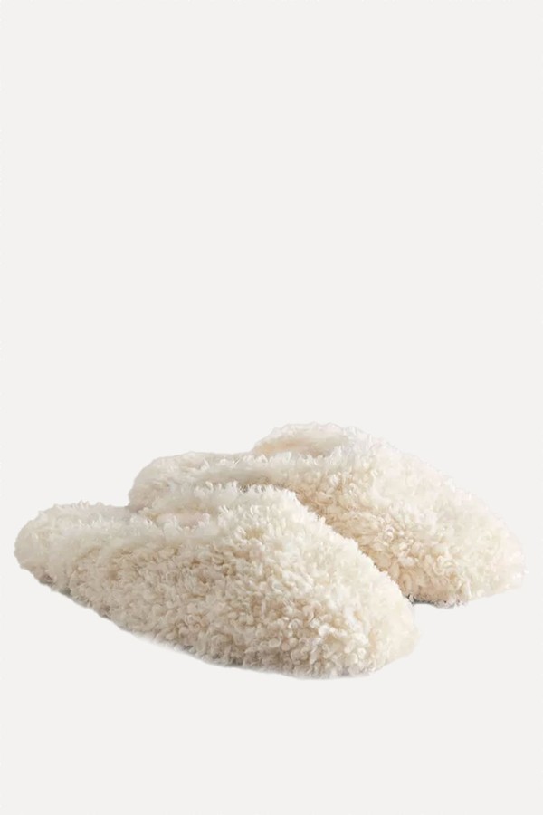 Faux Shearling Mule Slippers from Zara
